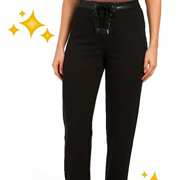 Romeo and Juliet Couture lace up pants - Picture 1 of 3